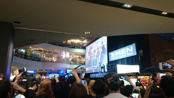 X-MEN Live Premiere at Melbourne Central, Friday 16th  May 2014.